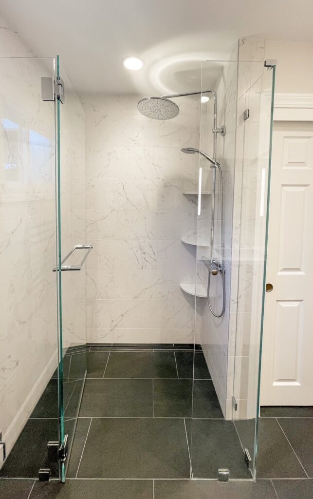 curbless shower in san jose bath reno