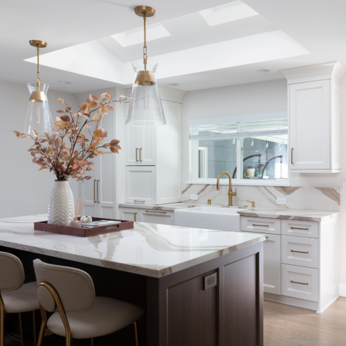 San Jose Kitchen Remodel with island and skylight